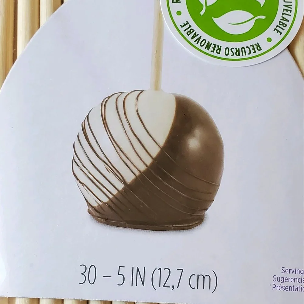 Bamboo Caramel Apple Sticks